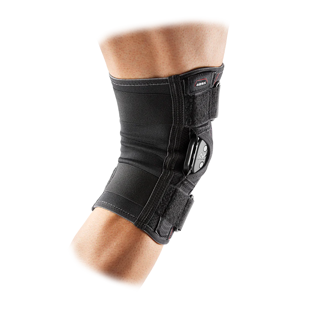Knee Brace W/ Polycentric Hinges & Cross Straps
