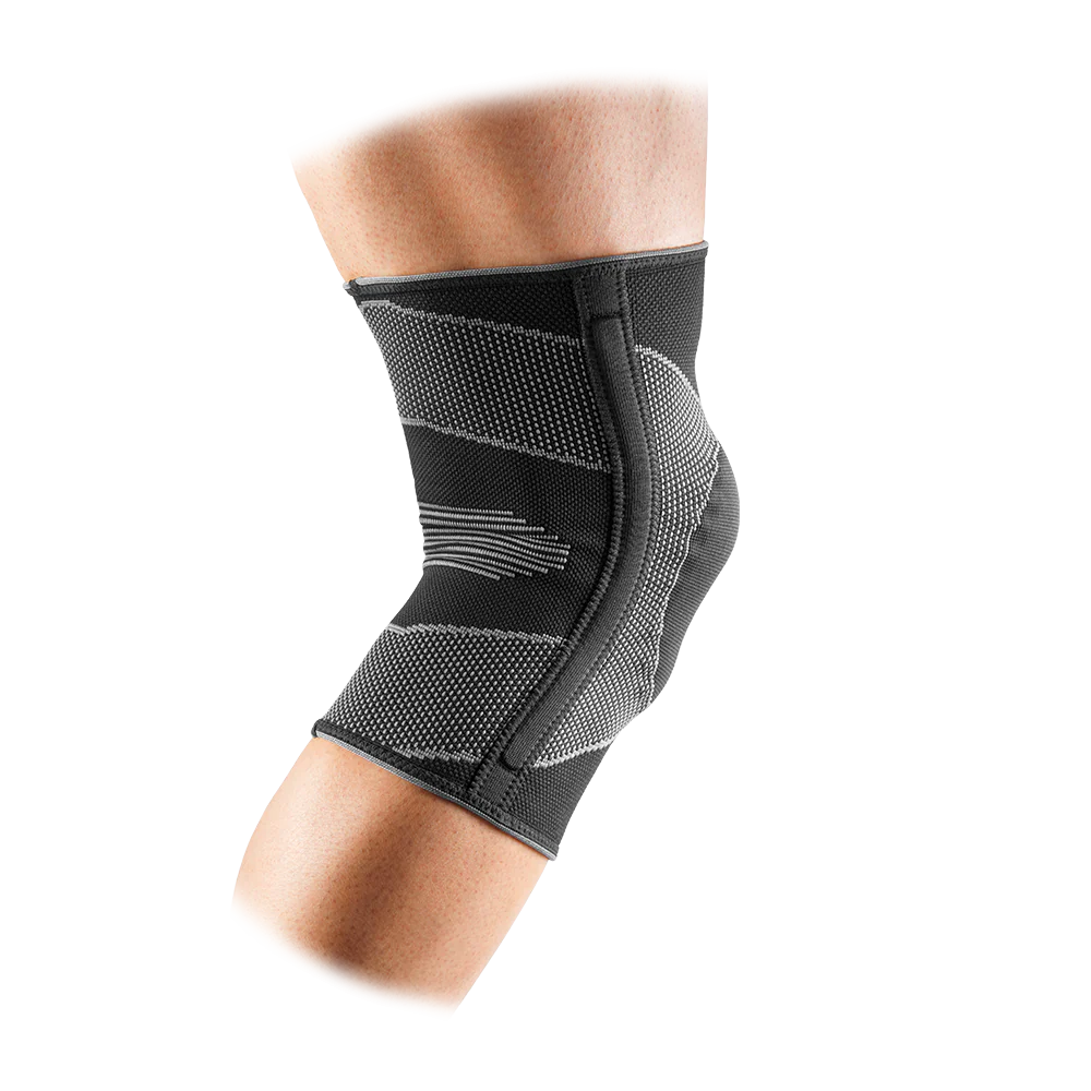 Knee Sleeve/4-Way Elastic W/Gel Buttress And Stays