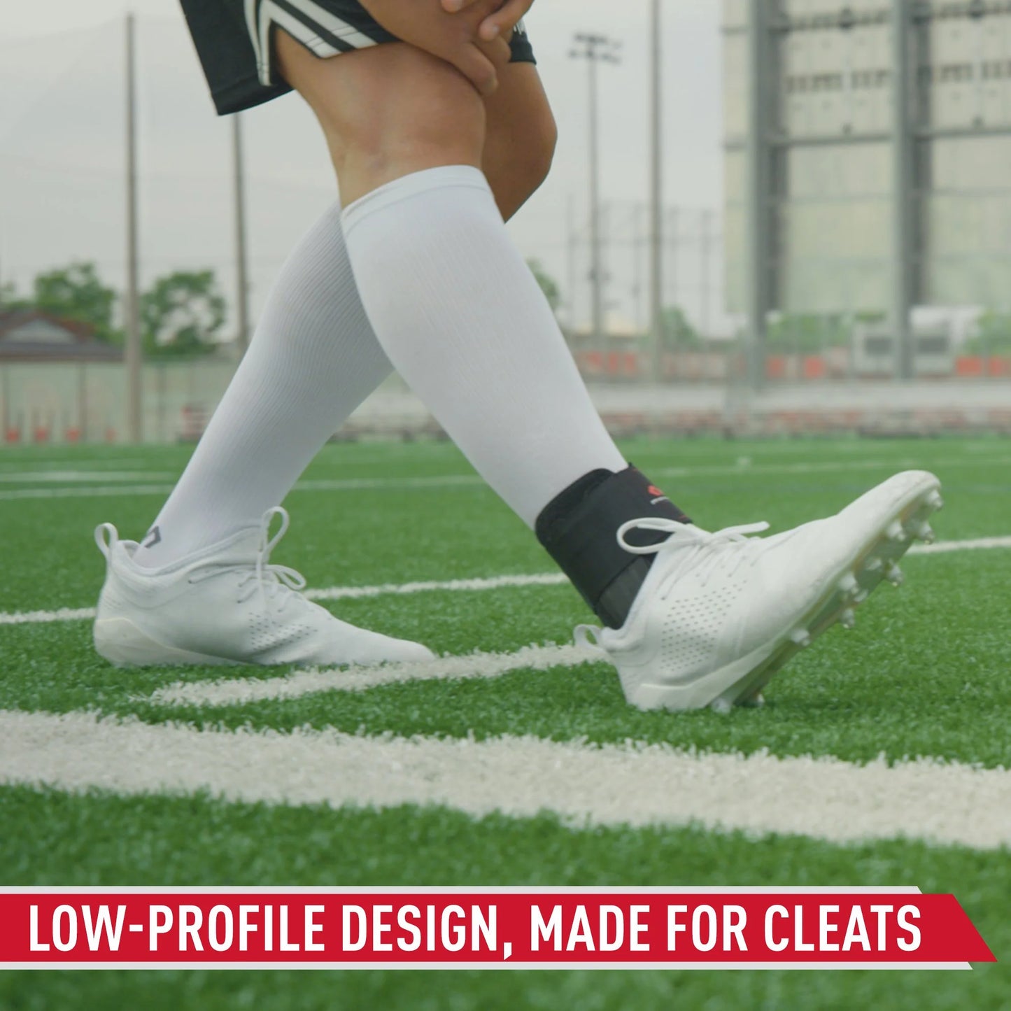 Stealth Cleat Ankle Brace W/ Minimal Coverage & Flex-Support Stays